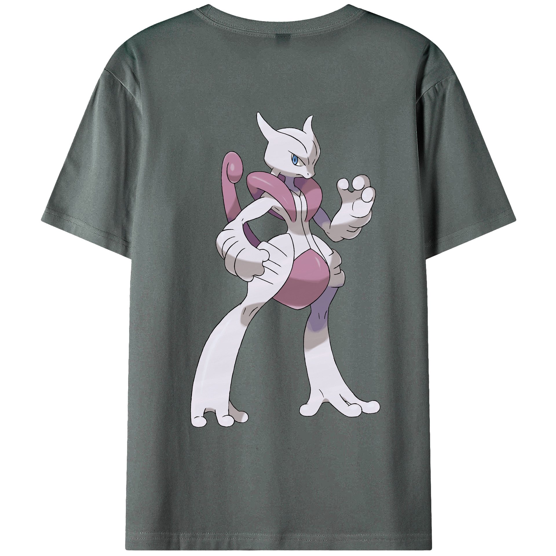（画像用） ポケットモンスター Pokémon 綿100％ メンズ半袖Tシャツ（バックプリント） 通気性